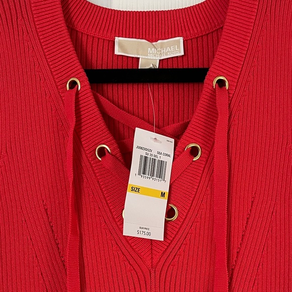 🪸👗 NWT SEA CORAL KNIT MIDI DRESS 👗🪸 - Picture 6 of 8